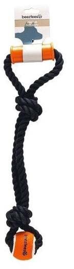 Žaislas šuniui Beeztees Puller+Tennis Ball Ya 641331, 50 cm, juodas, 50