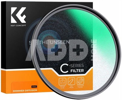 K&F Concept 77MM,C Series Microlight Mirror,shimmer diffusion