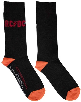 Rock AC/DC Raudona Logo Kojinės
