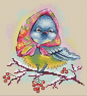 Cross stitch kit "Elegant titmouse" SM-728