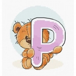 Letter P SB1217 - siuvinėjimo kryželiu rinkinys
