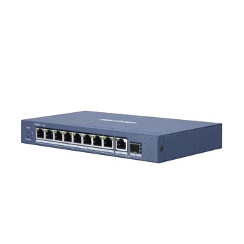 Šakotuvas Jungiklis Hikvision L2, nevaldomas, 8 1000M POE+1