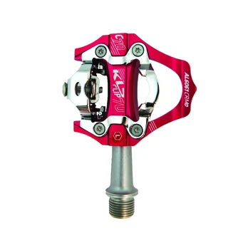 Pedalai KLS Clip 70 SPD Road/MTB (raudoni)