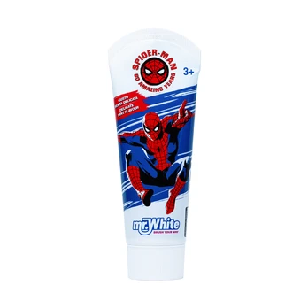 Mr. White SPIDER-MAN dantų pasta vaikams nuo 3 m., 75 ml