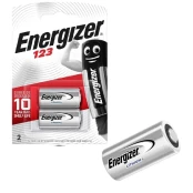 Energizer CR123 baterija, 2vnt. kaina