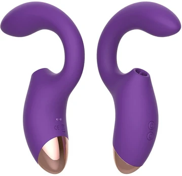 Vibruojantis ir laižantis G ir C taško klitorio stimuliatorius Dual Vibe