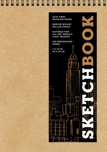 Sketchbook (basic medium spiral fliptop landscape Kraft)