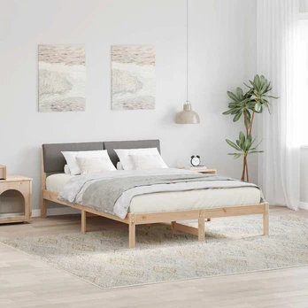 Lovos rėmas Ruda ir taupe 160 x 200 cm Pušies masyvas