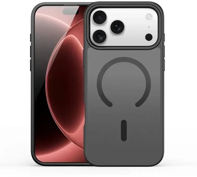 Dėklas DUX DUCIS case YIND compatible with MagSafe for iPhone 18 Pro / 17 Pro (Open Ring Version) juodas