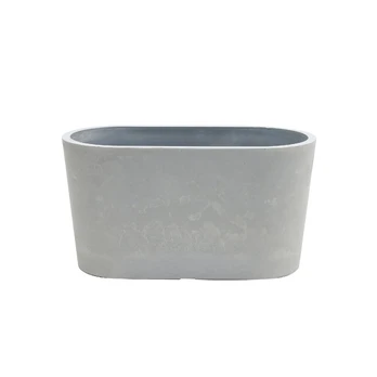 Gėlių vazonas Domoletti M-18C26B, spw, 26 cm x 13 cm, pilka sp.