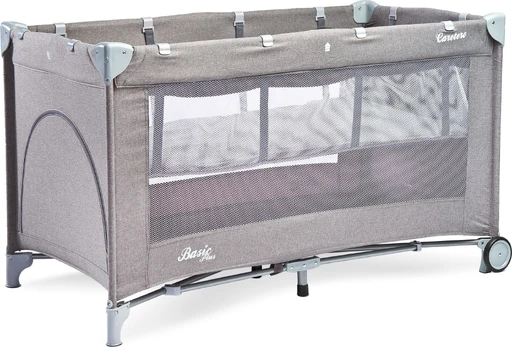 Kelioninė lovytė Caretero Basic Plus, pilka