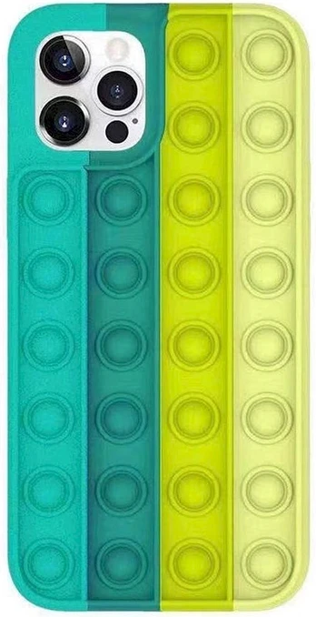 Telefono dėklas Mocco Bubble Antistress Case, Apple iPhone 12 Pro Max, žalia
