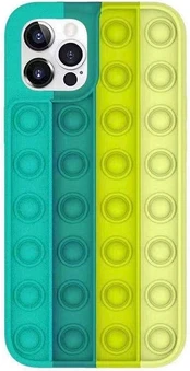 Telefono dėklas Mocco Bubble Antistress Case, Apple iPhone 12 Pro Max, žalia kaina