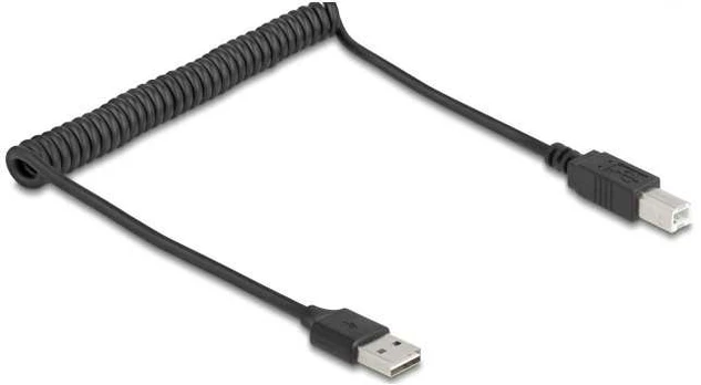 Kabelis USB Delock USB-A - USB-A 0.8 m Juodas (90130)