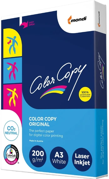 Inapa Color copy Popierius Spalvotas COPY, 200 g/m2, A3, 250 lapų
