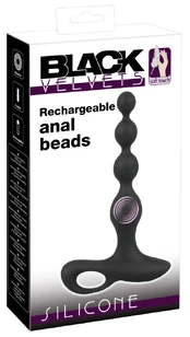 Black Velvets bv Vibrating Anal Beads Vibruojantis analinis dildo kaina