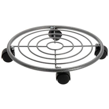 Metalinis puodų stovas su ratukais, 35 cm