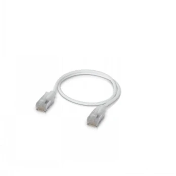 UBIQUITI UNIFI PREMIUM PATCH CABLE. ULTRA-THIN BRAIDED SHIELDED RJ45 PATCH CABLE, DESIGNED AND OPTIMIZED FOR 10 GBE NETWORKING (0.3M) | UACC-CABLE-PATCH-EL-C6A-0.3M-W