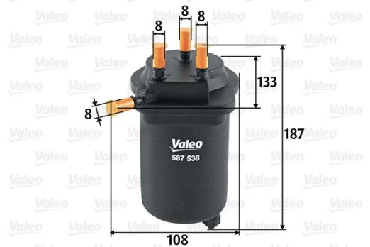 Kuro filtras VALEO 587538