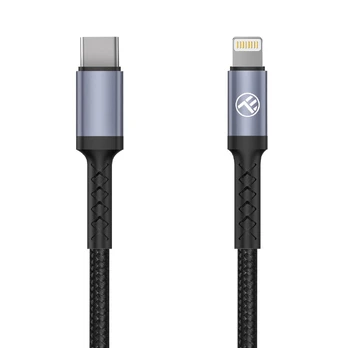 Kabelis Tellur USB-C - Lightning, Lightning/USB-C, 2 m, juoda, 30 W