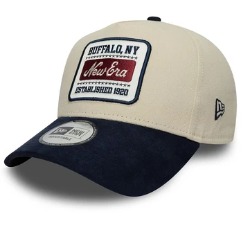 New Era Patch Suede 9Forty E-Frame - Dydis Beżowa (60771797 Kepurės)