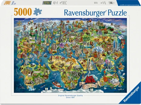 Ravensburger - World Map 5000p (12001738)