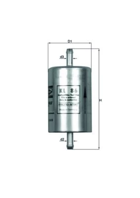 Kuro filtras MAHLE KL86
