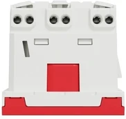 „Schneider Electric“ kištukas 2P, 16A, 3xSCHUKO, raudonas