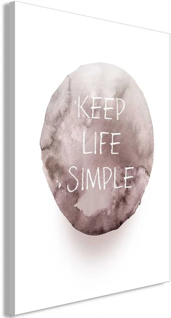 Artgeist Paveikslas - Keep Life Simple (1 Part) Vertical