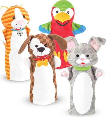 Melissa & Doug - Hand Puppets Playful Pets (806022)