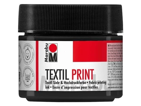 Tekstilės dažai Textil Print, 100ml, juodi