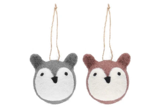 Winteria Ornament Animal 7 cm asortimentas