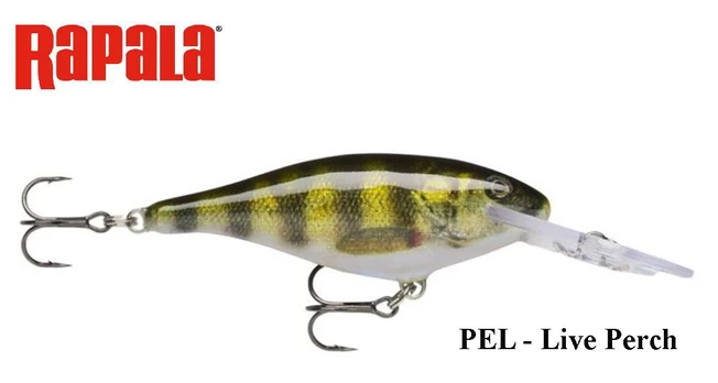 Rapala vobleris Shad Rap PEL - Live Perch 9 cm