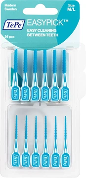 TePe Rubberized toothpicks Easypick M/L blue