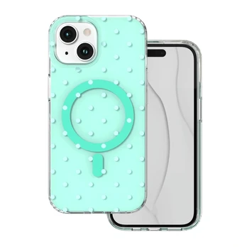 Dėklas Telforceone Bubble Dots Mag case for iphone 15 6,1' žalias