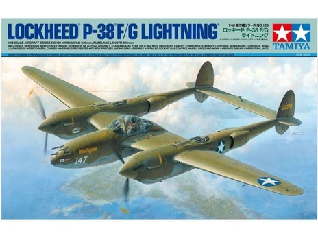 Konstruktorius Tamiya - Lockheed P-38 F/G Lightning, 1/48, 61120