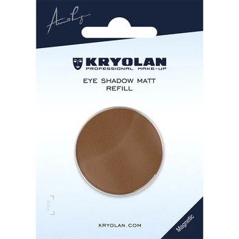 Kryolan Matinių šešėlių įdėklas (magnetinis) - Eye Shadow Matt Refill (magnetic, 36 mm) - cigar
