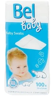 BEL BABY non-woven gauze 100 pcs kaina