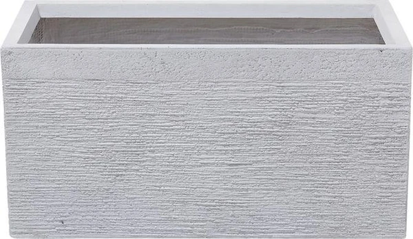 Beliani vazonas 60 x 29 x 30 cm baltas MYRA