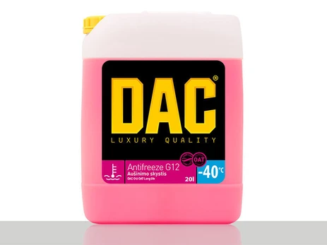 Antifrizas „DAC G12 OAT Long life“ -40C, 20L