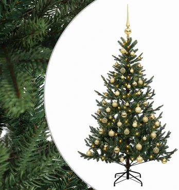 Dirbtinė kalėdinė eglutė su rutuliuku 150 cm 150 LED