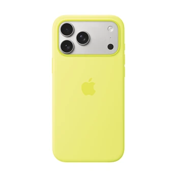 iPhone 17 Pro Max Silicone Case with MagSafe – Neon Yellow