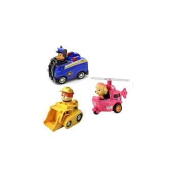 Populiarieji Paw Patrol herojai su mašinytėmis (3vnt)