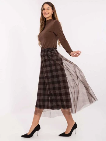 Italy Moda Spódnica-MI-SD-271329-2.02-ruda