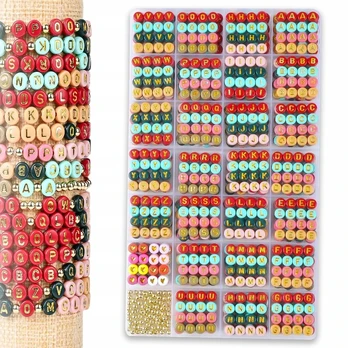 Ses Sjzwsd Raidžių formos perlai ir perlai apyrankėms 1800 Multicolor Diy rinkinys