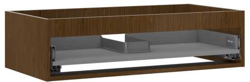 Praustuvo spintelės korpusas Mexen Box-A, 90 cm, 1 stalčius, Nut