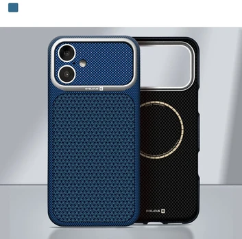 Nugarėlės dėklai Evelatus Apple iPhone 17 Carbon Premium Edition MagSafe case Midnight Blue