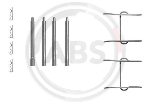 Priedų komplektas, diskinių stabdžių trinkelės A.B.S. 1149Q