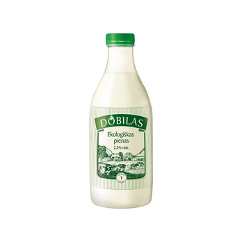 Pienas, 2.5% riebumo, ekologiškas