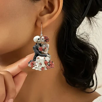 Auskarai, Skull Earrings